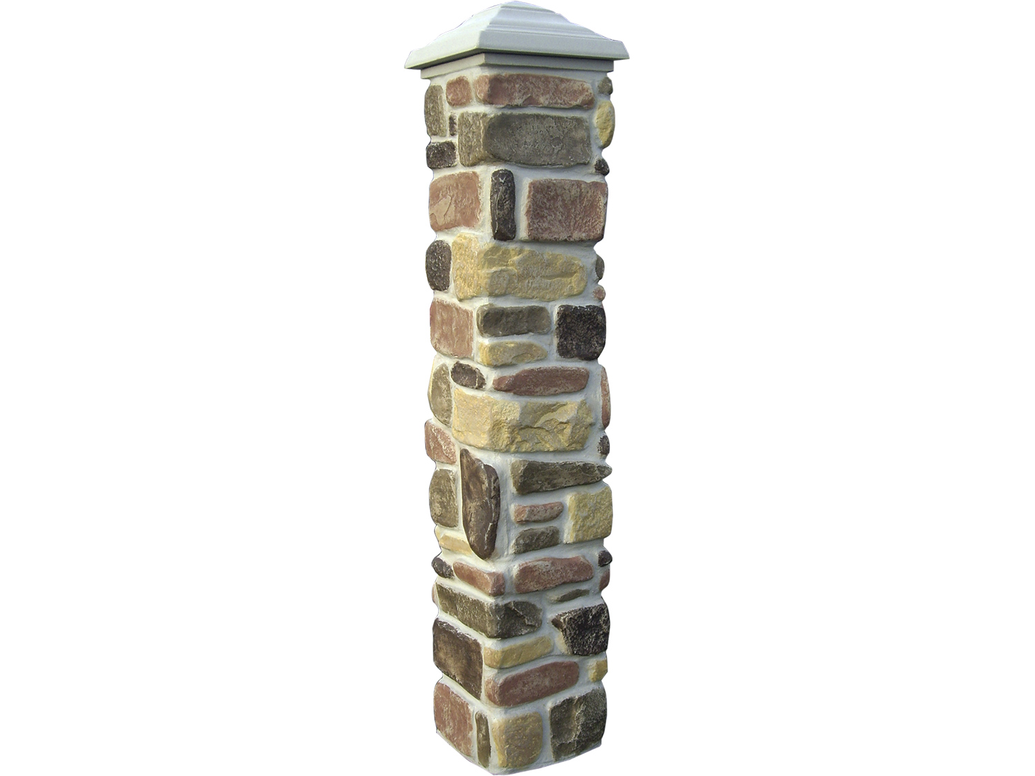 Tumbled Stone Column Post Cover - Narrow - 1pc (cap sold separately) Questions & Answers